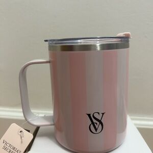Victoria's Secret Pink Striped Mug New